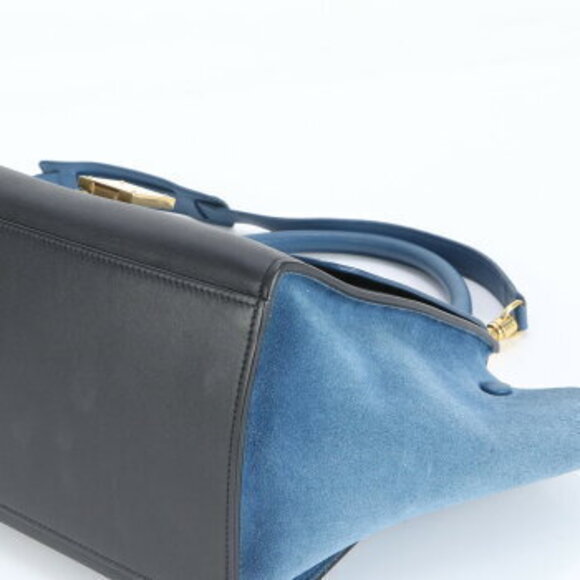 Celine Trapeze Leather Shoulder Bag Gold - Picture 6 of 8